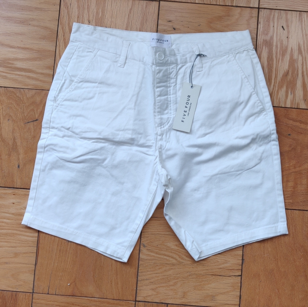 Five Four LA White Shorts